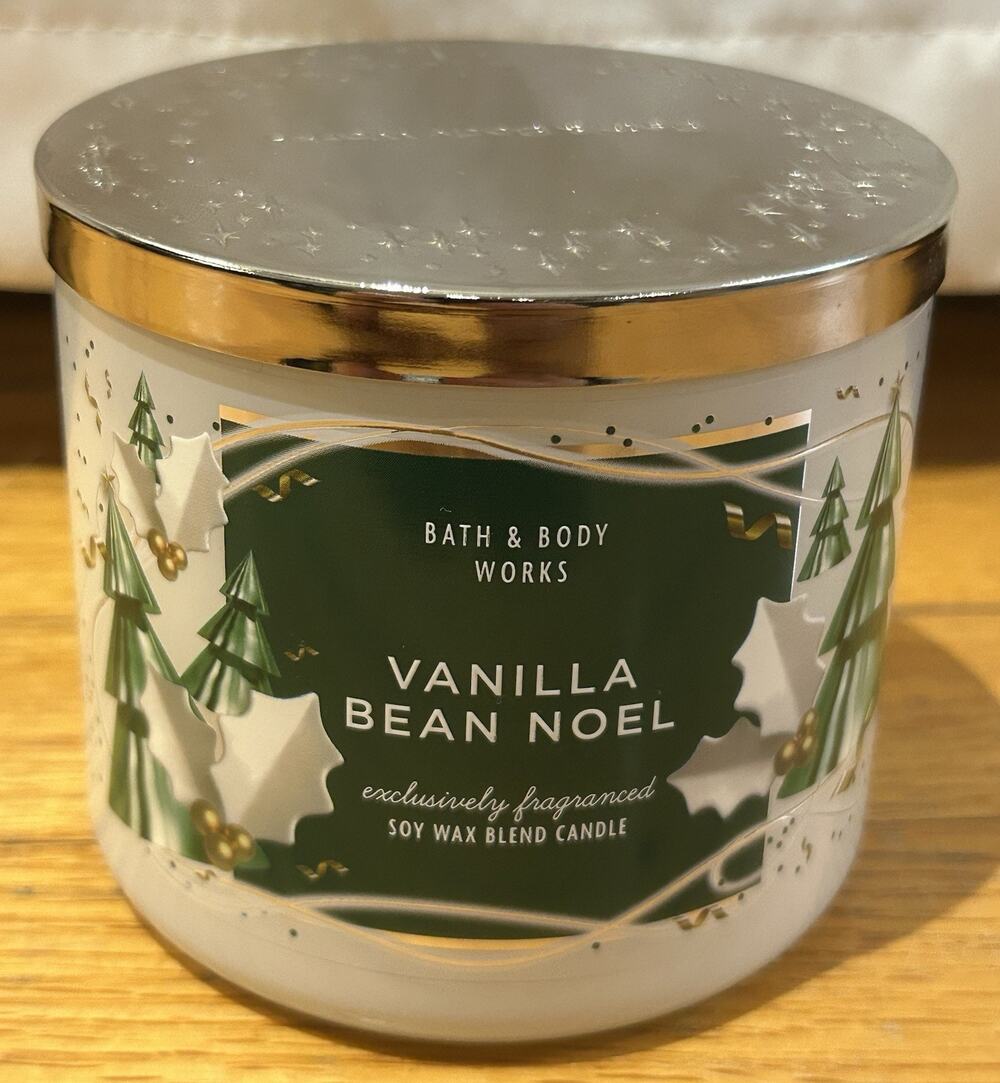 New Bath & Body Works Vanilla Bean Noel 14.5 oz Candle